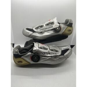 Specialized S-Work Biking Shoes carbon fiber US 9.5 Silver See Picture Carefully